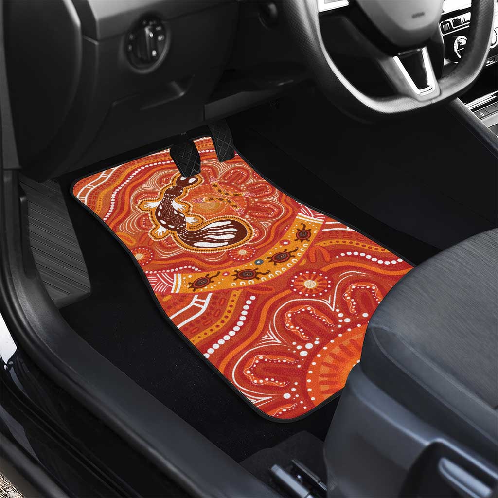 Aboriginal Goanna Art Car Mats Native Australian Animals