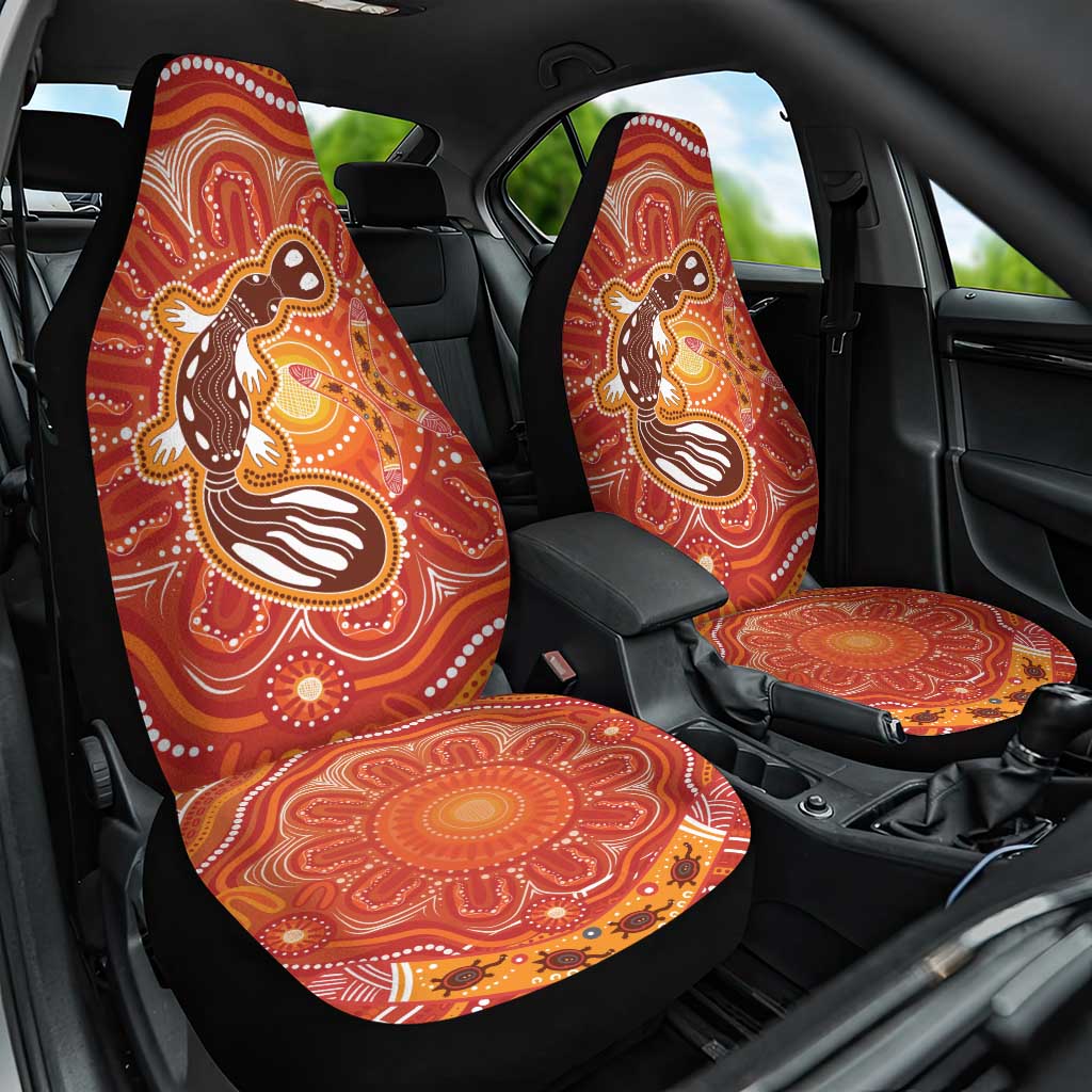 Aboriginal Goanna Art Car Seat Cover Native Australian Animals