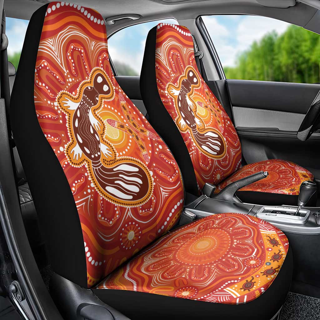 Aboriginal Goanna Art Car Seat Cover Native Australian Animals