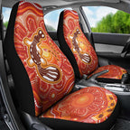 Aboriginal Goanna Art Car Seat Cover Native Australian Animals