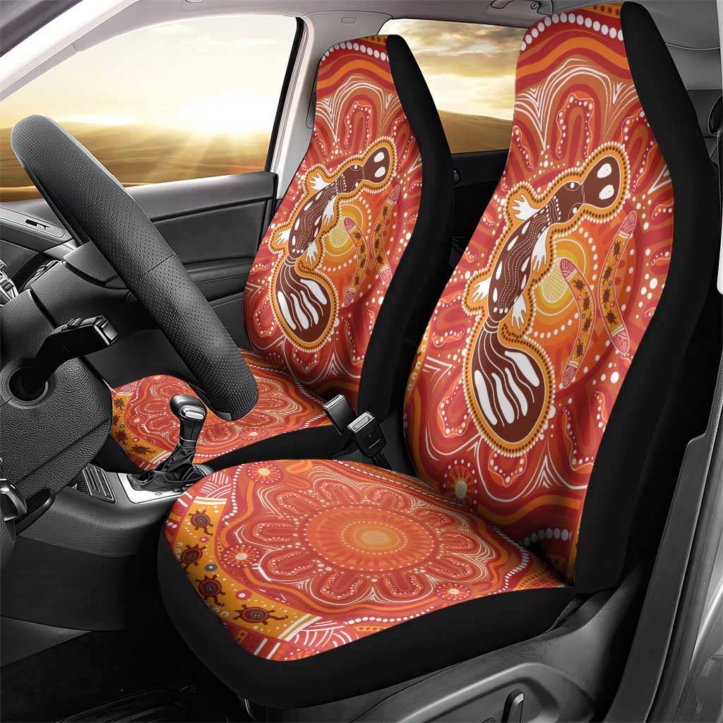 Aboriginal Goanna Art Car Seat Cover Native Australian Animals