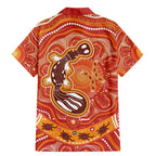 Aboriginal Goanna Art Family Matching Mermaid Dress and Hawaiian Shirt Native Australian Animals