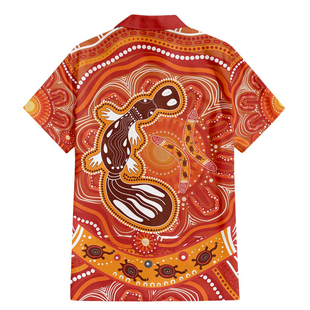 Aboriginal Goanna Art Family Matching Mermaid Dress and Hawaiian Shirt Native Australian Animals