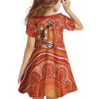 Aboriginal Goanna Art Family Matching Tank Maxi Dress and Hawaiian Shirt Native Australian Animals
