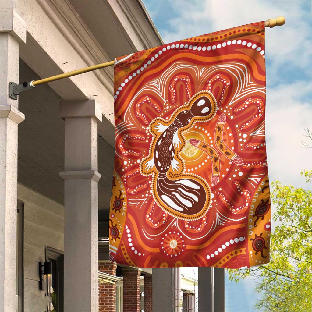 Aboriginal Goanna Art Garden Flag Native Australian Animals