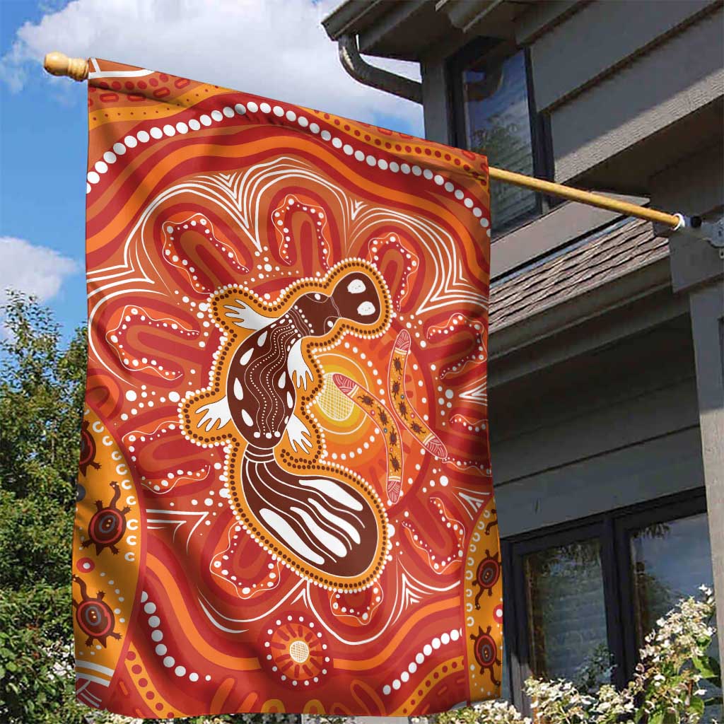 Aboriginal Goanna Art Garden Flag Native Australian Animals