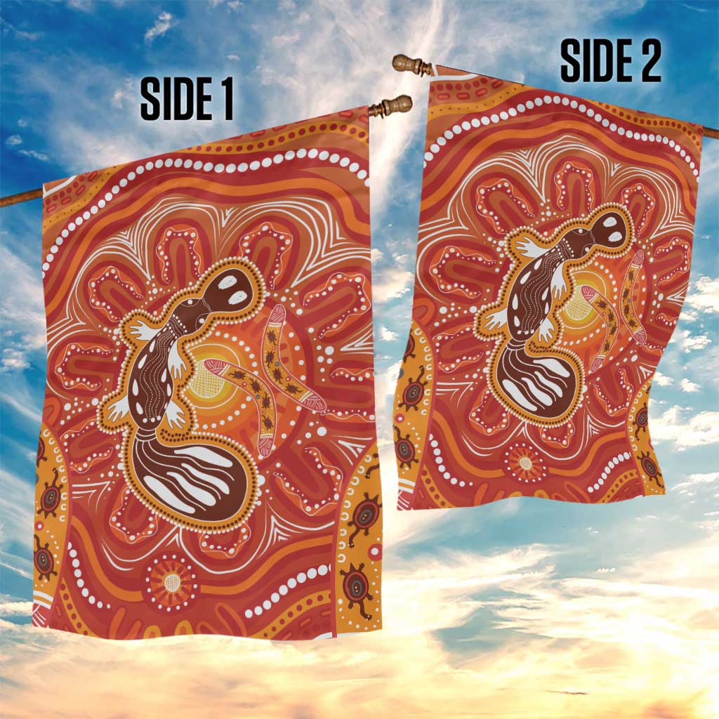 Aboriginal Goanna Art Garden Flag Native Australian Animals