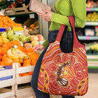 Aboriginal Goanna Art Grocery Bag Native Australian Animals
