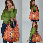 Aboriginal Goanna Art Grocery Bag Native Australian Animals
