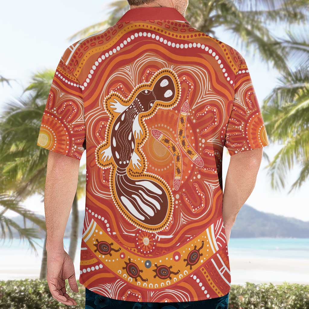 Aboriginal Goanna Art Hawaiian Shirt Native Australian Animals