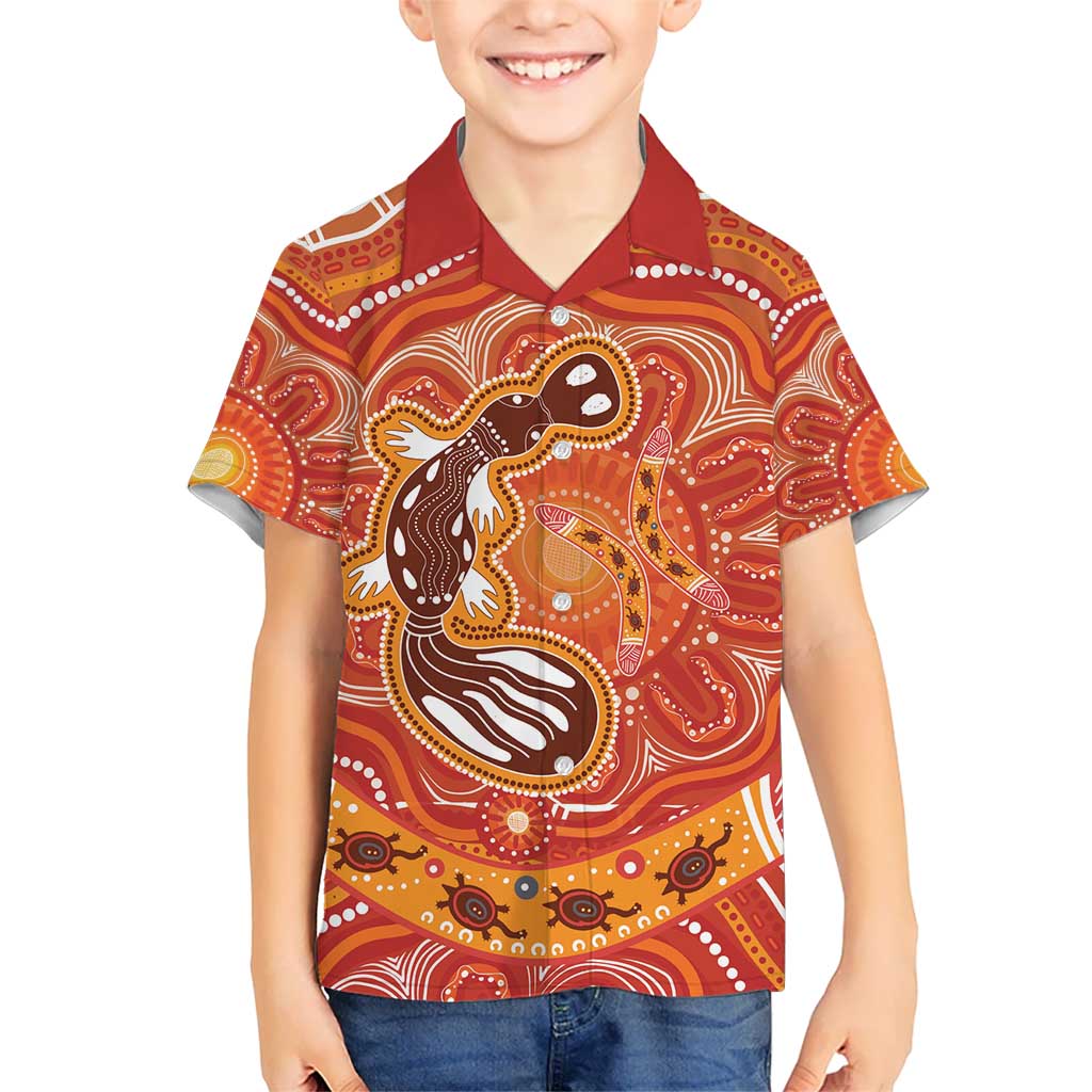 Aboriginal Goanna Art Hawaiian Shirt Native Australian Animals