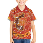Aboriginal Goanna Art Hawaiian Shirt Native Australian Animals