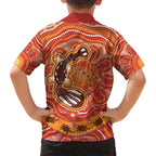 Aboriginal Goanna Art Hawaiian Shirt Native Australian Animals