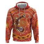 Aboriginal Goanna Art Hoodie Native Australian Animals