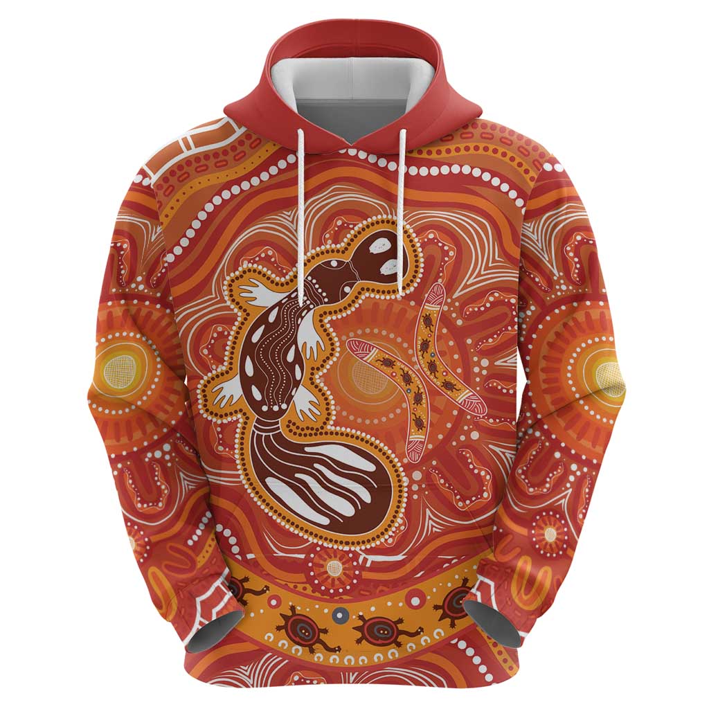 Aboriginal Goanna Art Hoodie Native Australian Animals