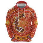 Aboriginal Goanna Art Hoodie Native Australian Animals