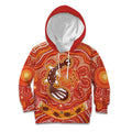 Aboriginal Goanna Art Kid Hoodie Native Australian Animals
