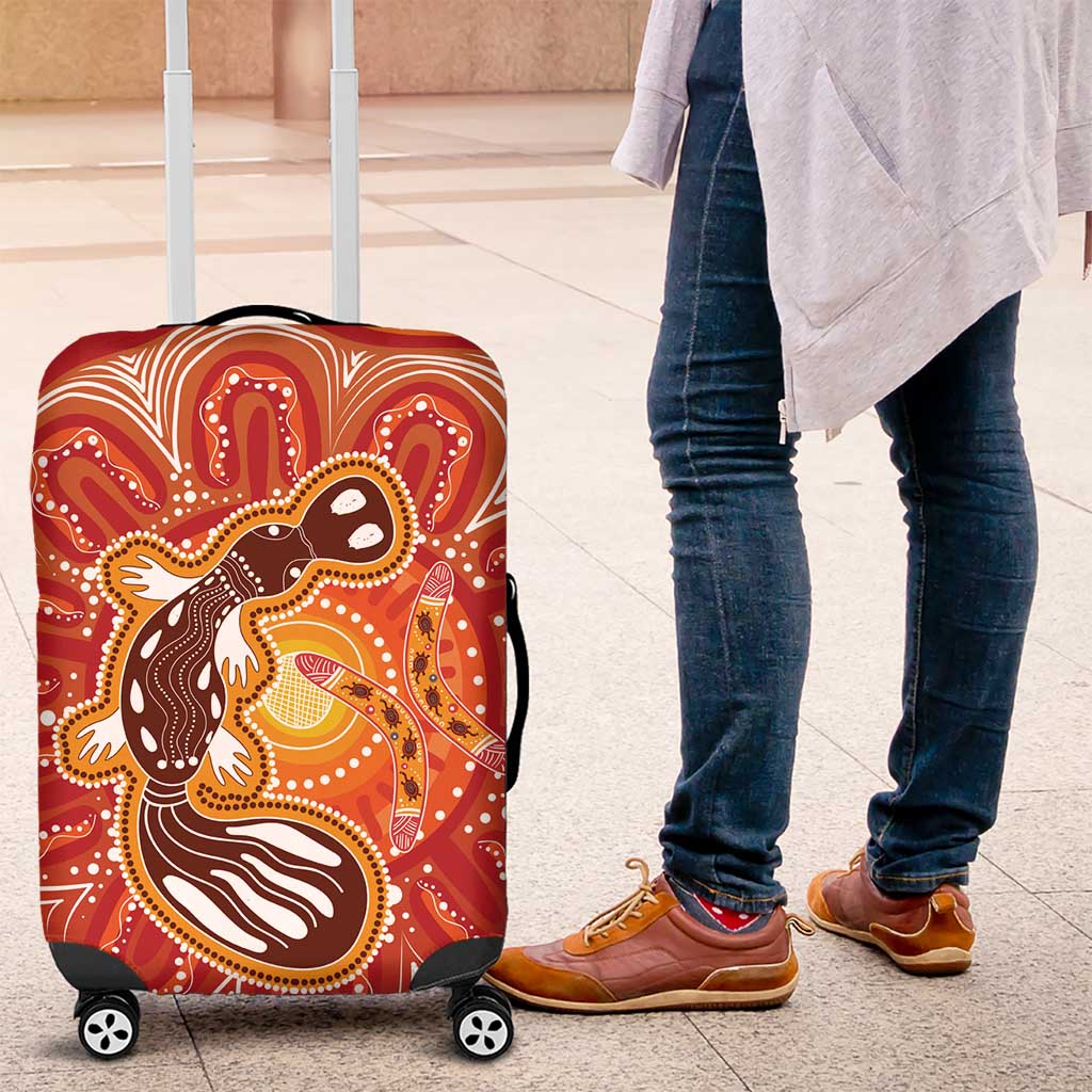 Aboriginal Goanna Art Luggage Cover Native Australian Animals