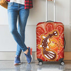 Aboriginal Goanna Art Luggage Cover Native Australian Animals