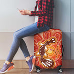 Aboriginal Goanna Art Luggage Cover Native Australian Animals