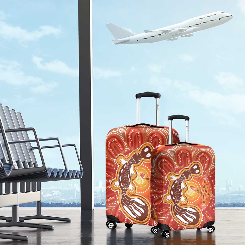 Aboriginal Goanna Art Luggage Cover Native Australian Animals