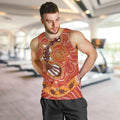 Aboriginal Goanna Art Men Tank Top Native Australian Animals