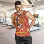 Aboriginal Goanna Art Men Tank Top Native Australian Animals