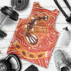 Aboriginal Goanna Art Men Tank Top Native Australian Animals