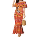 Aboriginal Goanna Art Mermaid Dress Native Australian Animals