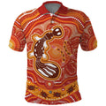 Aboriginal Goanna Art Polo Shirt Native Australian Animals