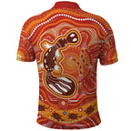 Aboriginal Goanna Art Polo Shirt Native Australian Animals