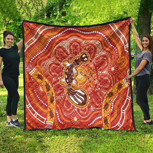 Aboriginal Goanna Art Quilt Native Australian Animals
