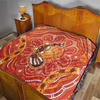 Aboriginal Goanna Art Quilt Native Australian Animals