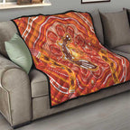 Aboriginal Goanna Art Quilt Native Australian Animals