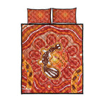 Aboriginal Goanna Art Quilt Bed Set Native Australian Animals