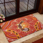 Aboriginal Goanna Art Rubber Doormat Native Australian Animals