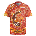 Aboriginal Goanna Art Rugby Jersey Native Australian Animals