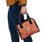 Aboriginal Goanna Art Shoulder Handbag Native Australian Animals