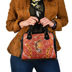 Aboriginal Goanna Art Shoulder Handbag Native Australian Animals
