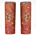 Aboriginal Goanna Art Skinny Tumbler Native Australian Animals