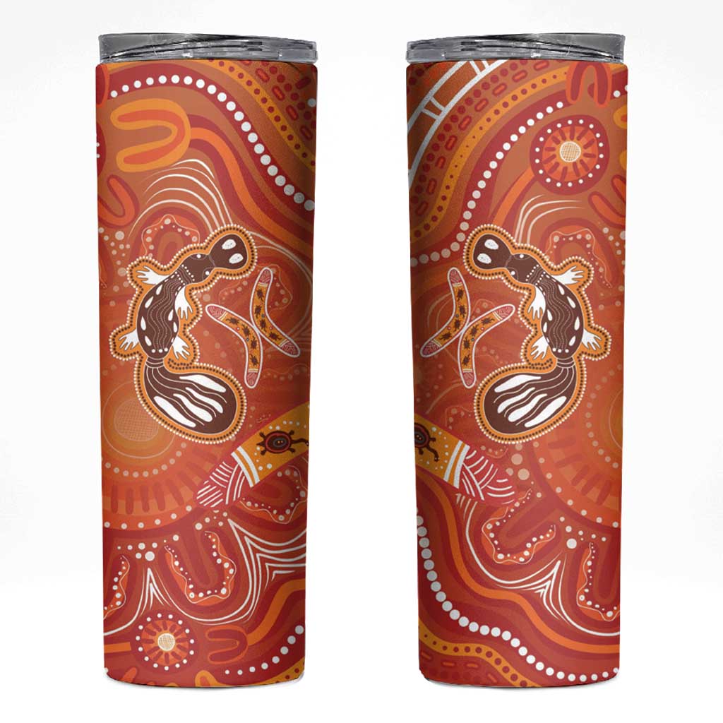 Aboriginal Goanna Art Skinny Tumbler Native Australian Animals