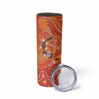 Aboriginal Goanna Art Skinny Tumbler Native Australian Animals