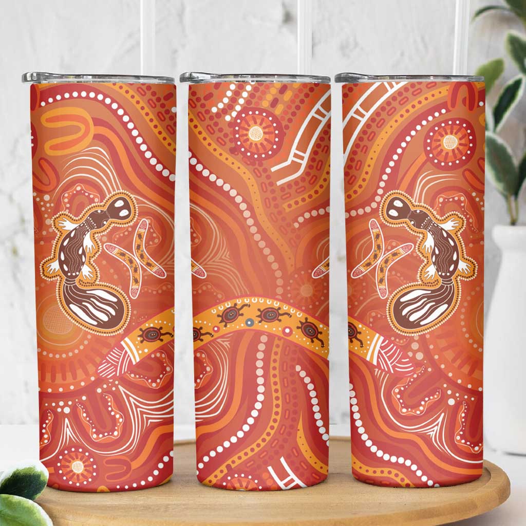 Aboriginal Goanna Art Skinny Tumbler Native Australian Animals