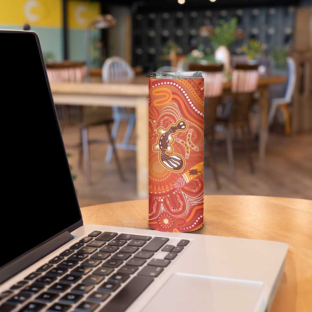 Aboriginal Goanna Art Skinny Tumbler Native Australian Animals