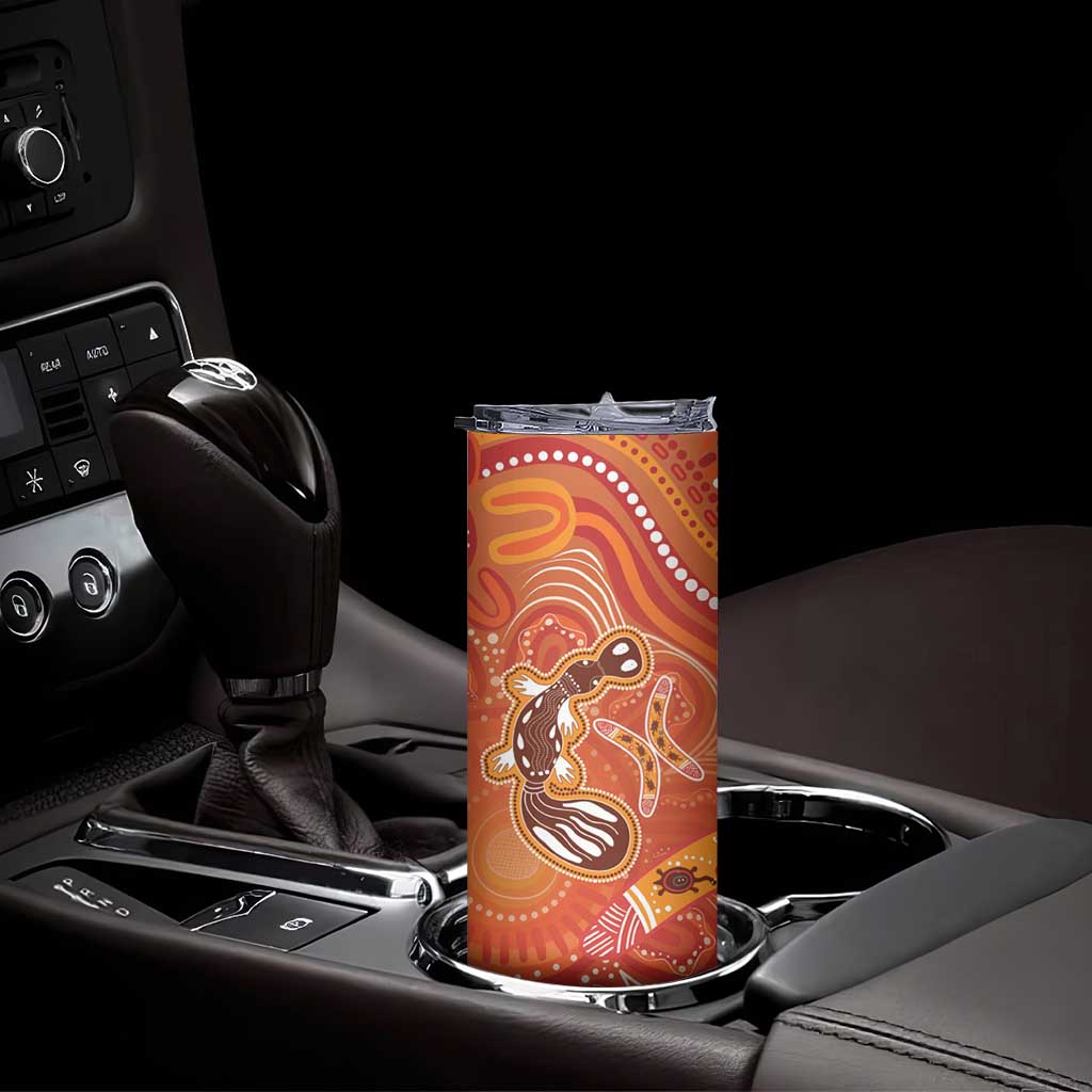 Aboriginal Goanna Art Skinny Tumbler Native Australian Animals