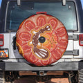 Aboriginal Goanna Art Spare Tire Cover Native Australian Animals