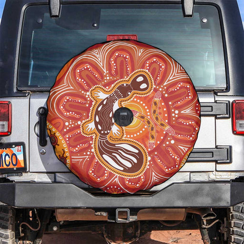 Aboriginal Goanna Art Spare Tire Cover Native Australian Animals