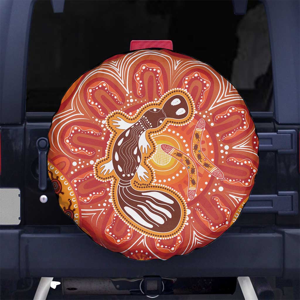 Aboriginal Goanna Art Spare Tire Cover Native Australian Animals