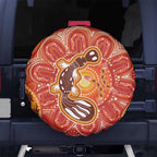 Aboriginal Goanna Art Spare Tire Cover Native Australian Animals