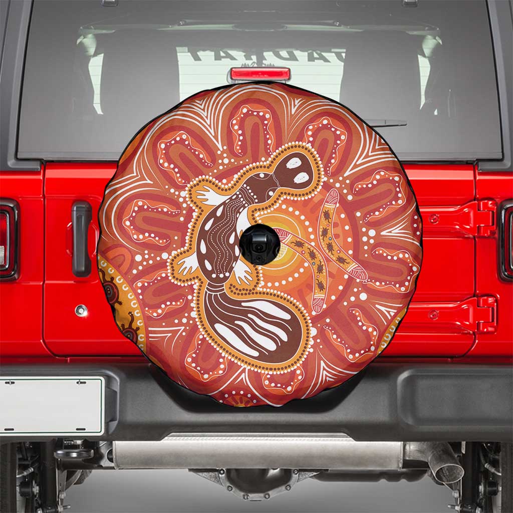 Aboriginal Goanna Art Spare Tire Cover Native Australian Animals